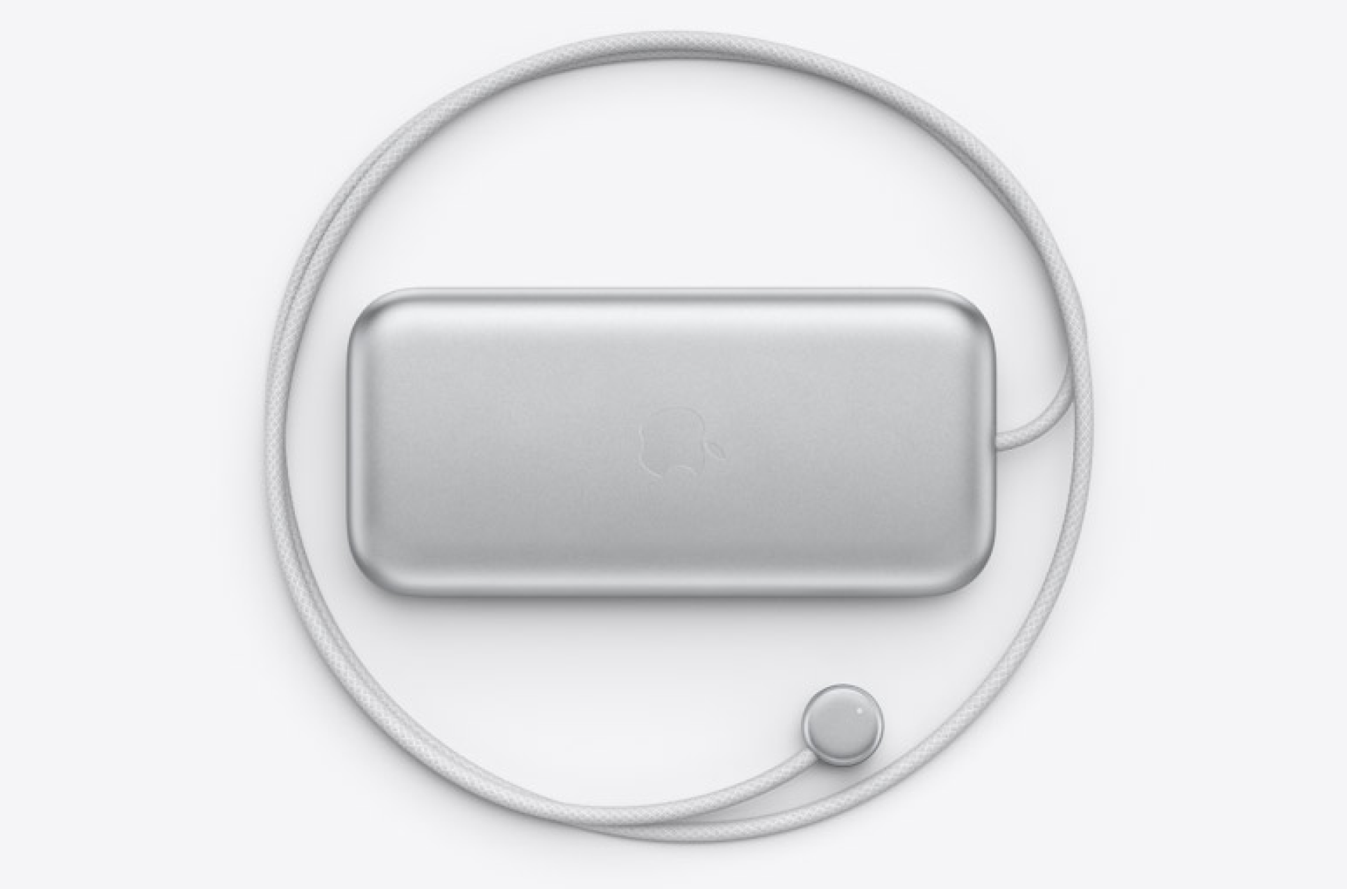 Weißer Akku mit Kabel